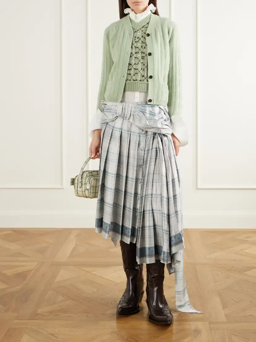 Acne Studios Cable-knit Cashmere-blend Cardigan | Thumbnail 2