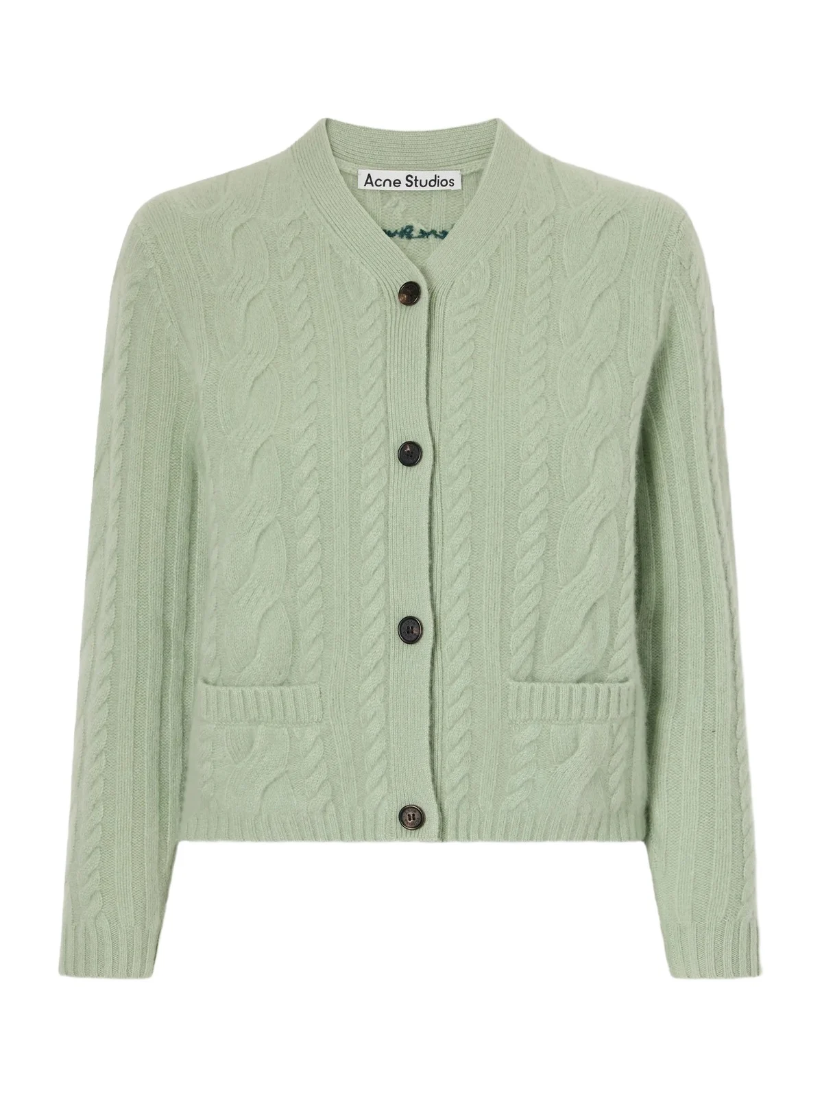 Acne Studios Cable-knit Cashmere-blend Cardigan