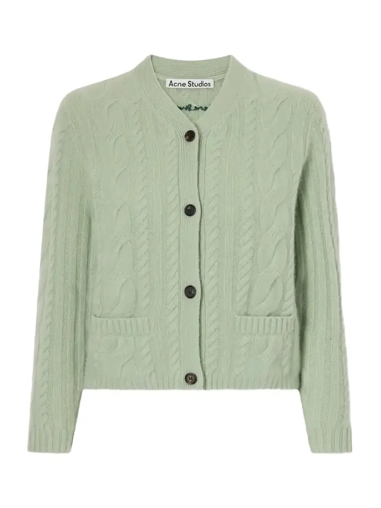 Cable-knit Cashmere-blend Cardigan Cable-knit Cashmere-blend Cardigan