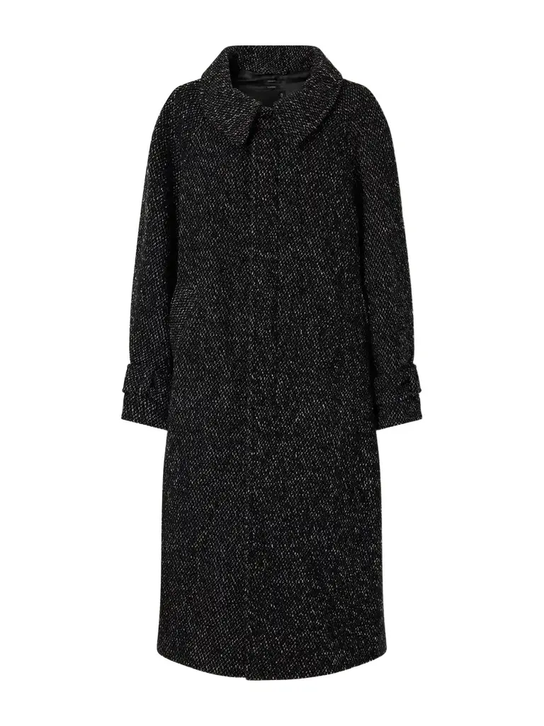 Jumbo Wool-blend Tweed Coat