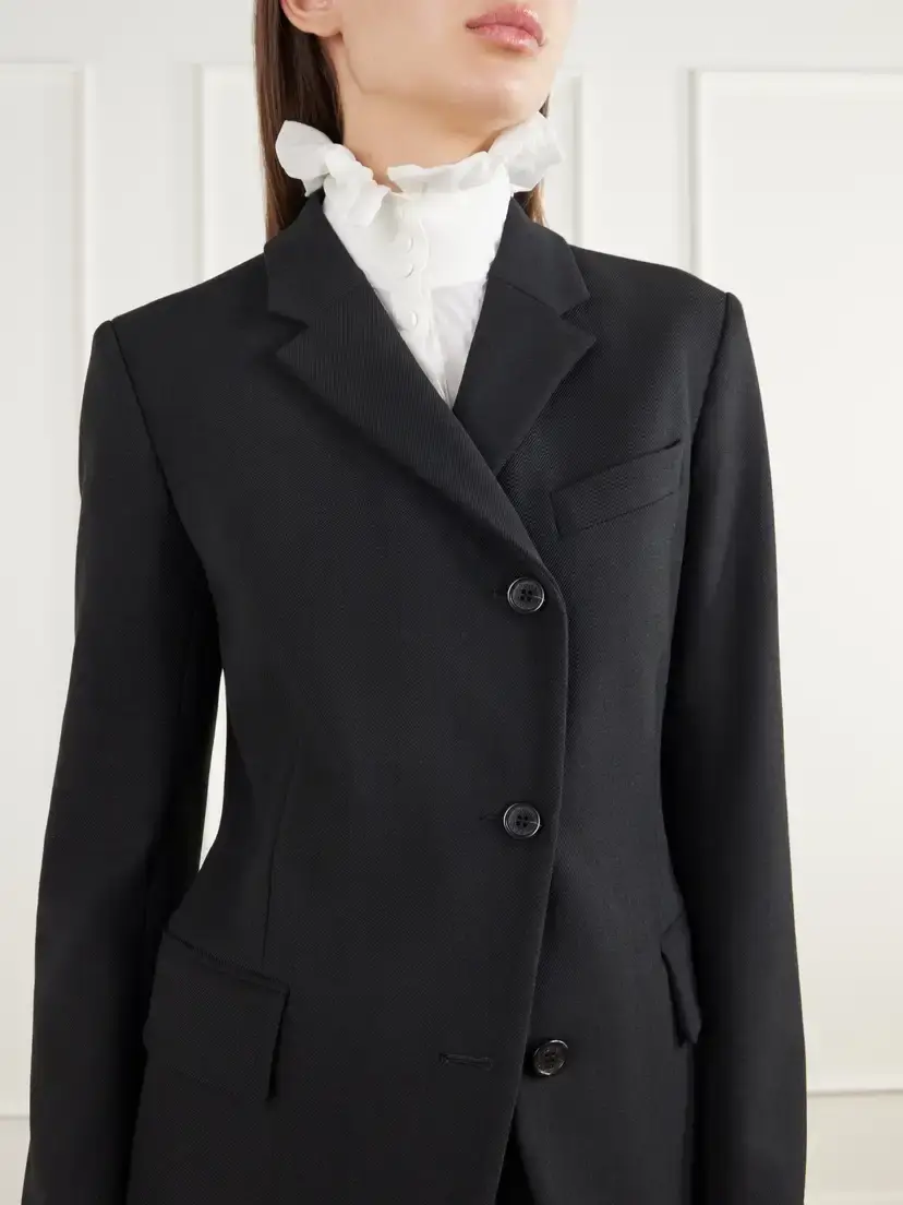 Acne Studios Asymmetric Twill Blazer | Thumbnail 4