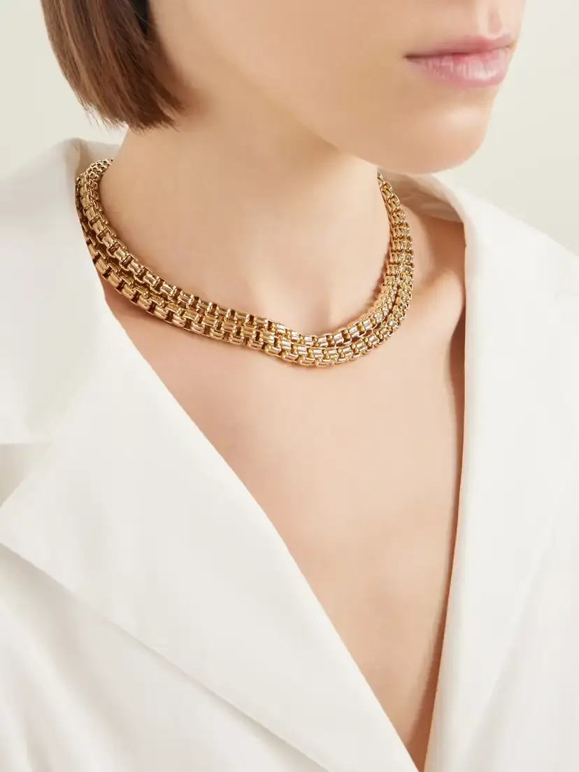 Roxanne Assoulin The Nesting Rope Duo Gold-tone Chain Necklace | Thumbnail 2 Roxanne Assoulin The Nesting Rope Duo Gold-tone Chain Necklace | Thumbnail 2