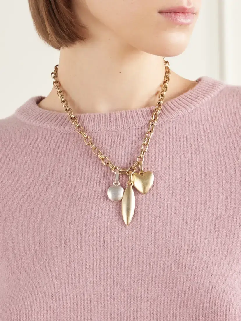 Roxanne Assoulin The Token Gold And Silver-tone Necklace | Thumbnail 2 Roxanne Assoulin The Token Gold And Silver-tone Necklace | Thumbnail 2