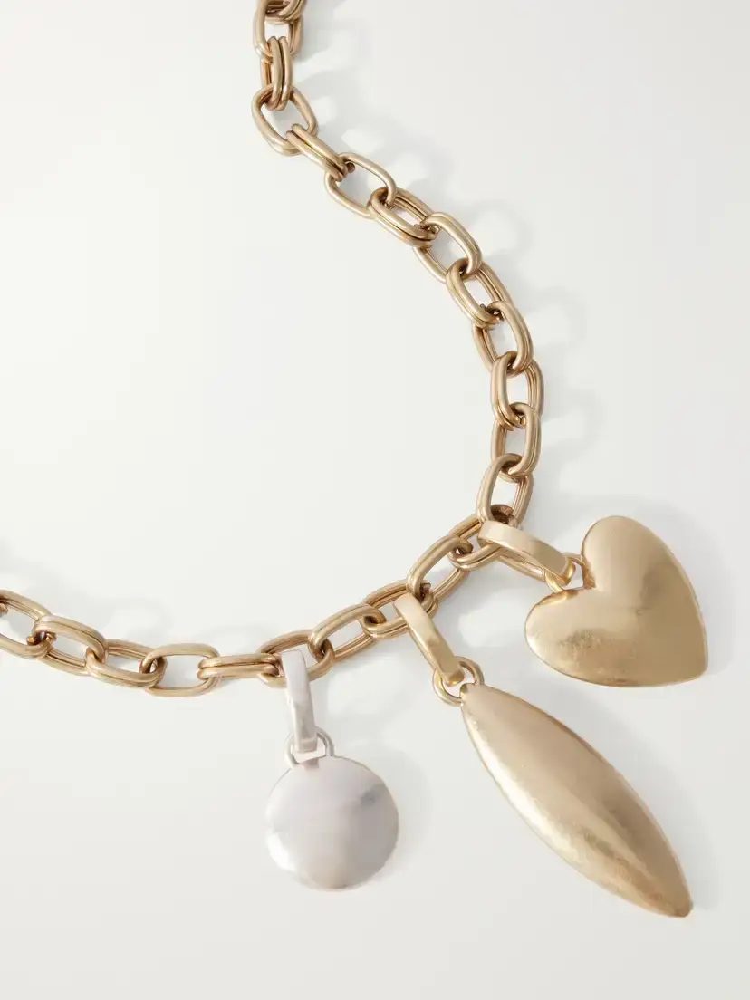 Roxanne Assoulin The Token Gold And Silver-tone Necklace | Thumbnail 4 Roxanne Assoulin The Token Gold And Silver-tone Necklace | Thumbnail 4