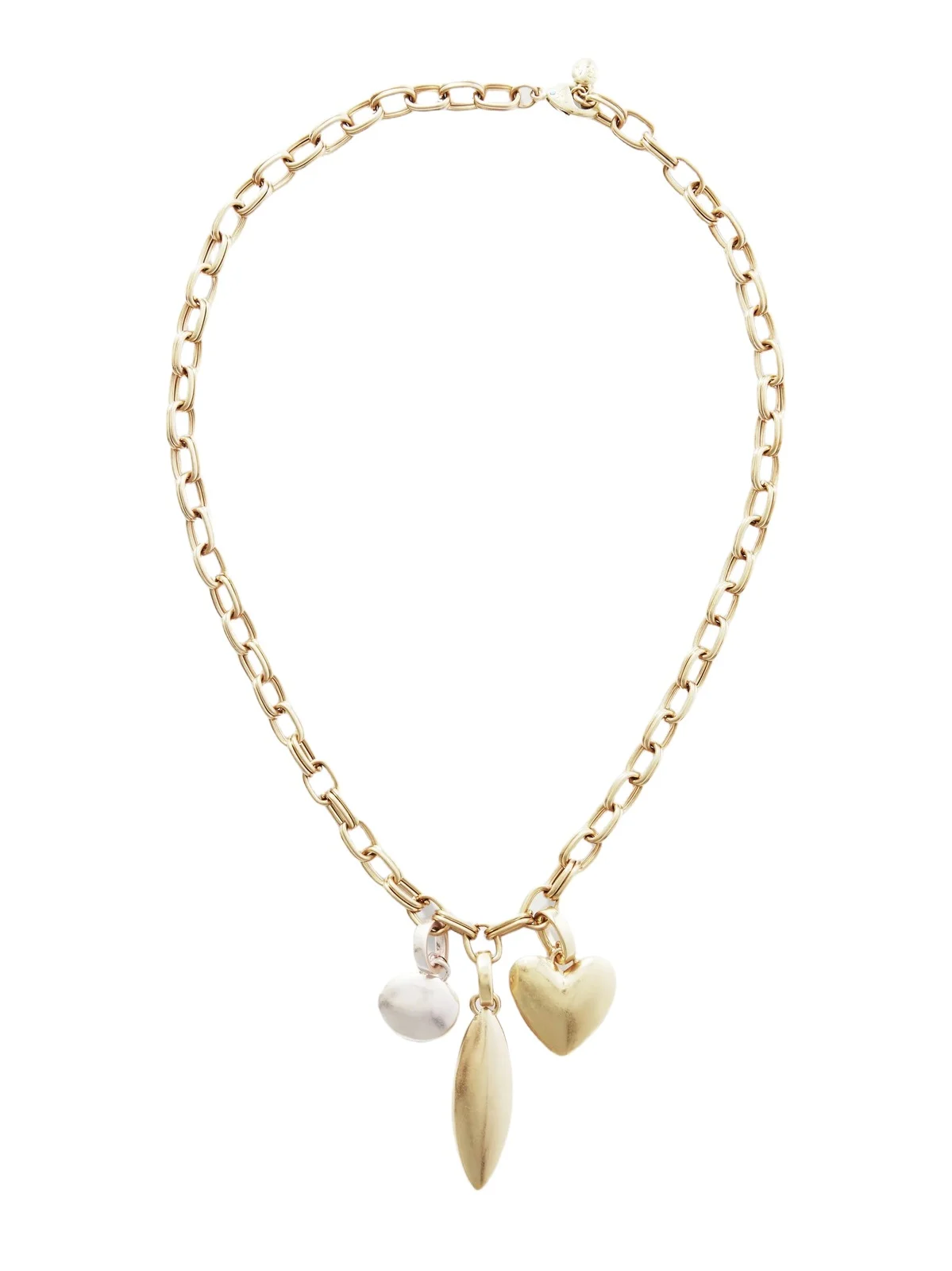 The Token Gold And Silver-tone Necklace The Token Gold And Silver-tone Necklace