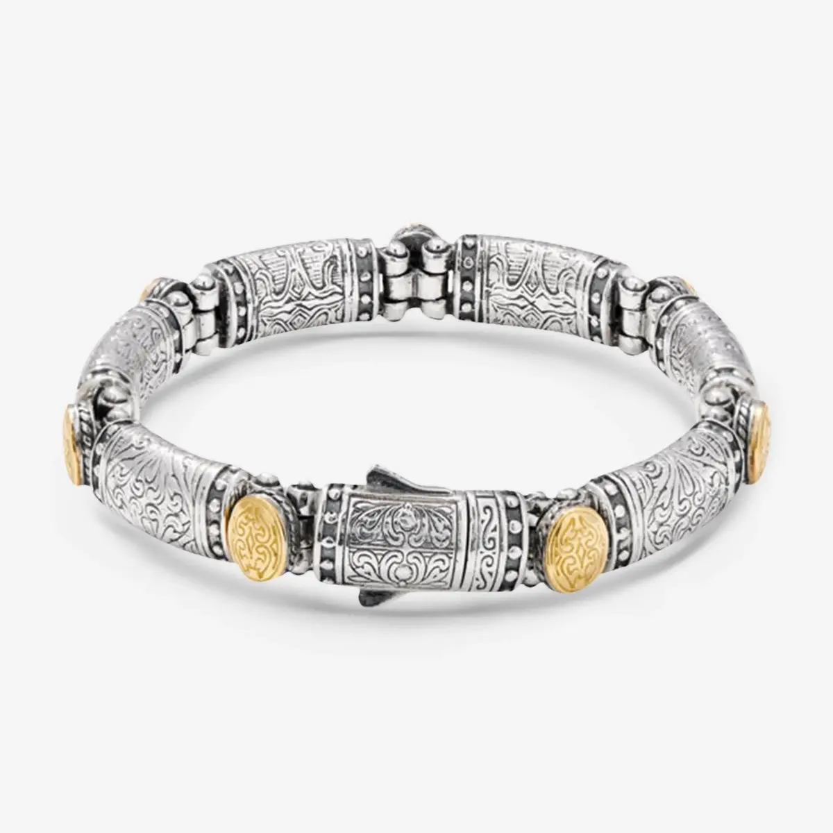 Konstantino Konstantino Classic Sterling Silver & 18K Yellow Gold Station Unisex Bracelet by The Solist | Thumbnail 2 Konstantino Konstantino Classic Sterling Silver & 18K Yellow Gold Station Unisex Bracelet by The Solist | Thumbnail 2