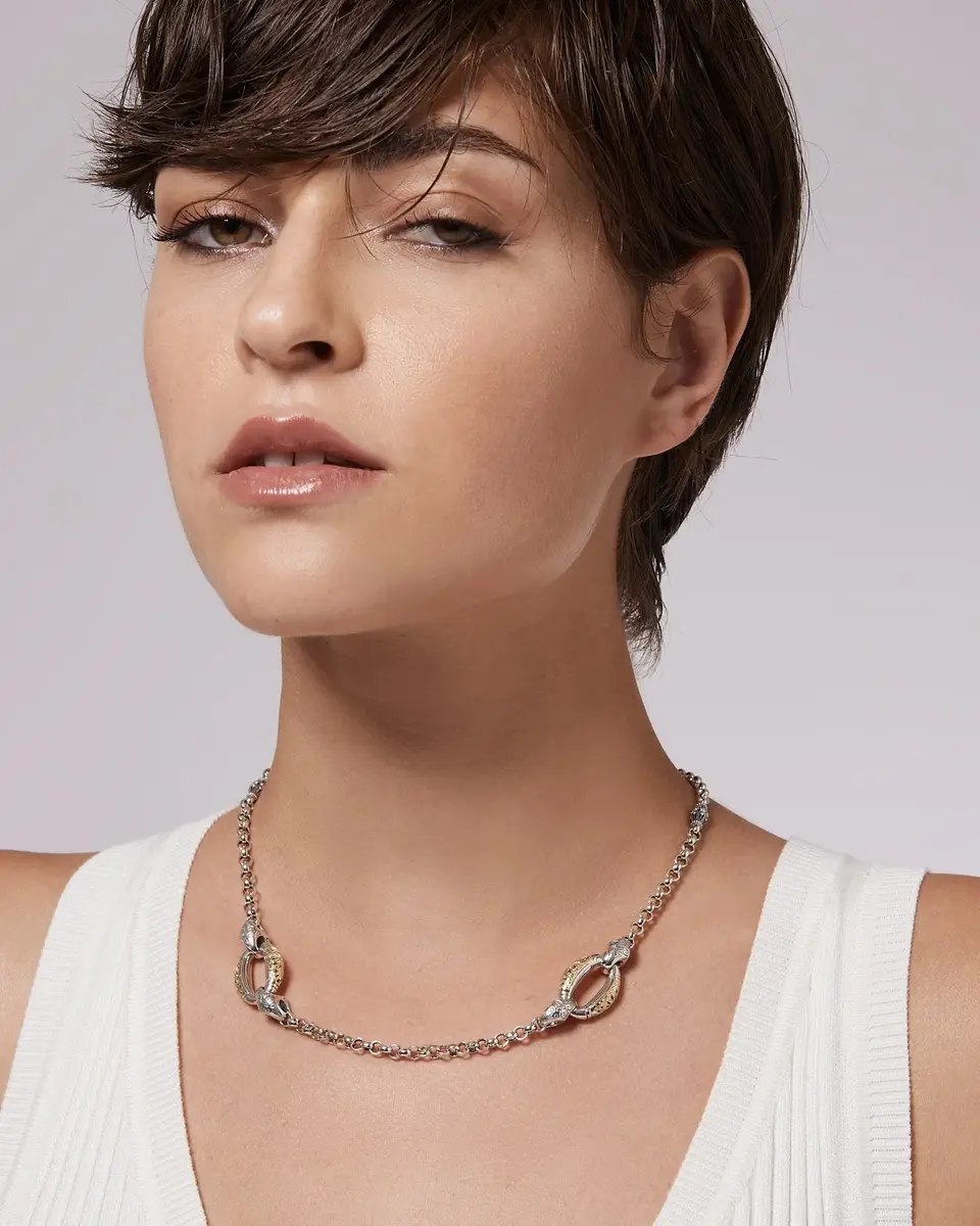 Konstantino Konstantino Classic Sterling Silver 18k Yellow Gold Necklace by The Solist | Thumbnail 3 Konstantino Konstantino Classic Sterling Silver 18k Yellow Gold Necklace by The Solist | Thumbnail 3