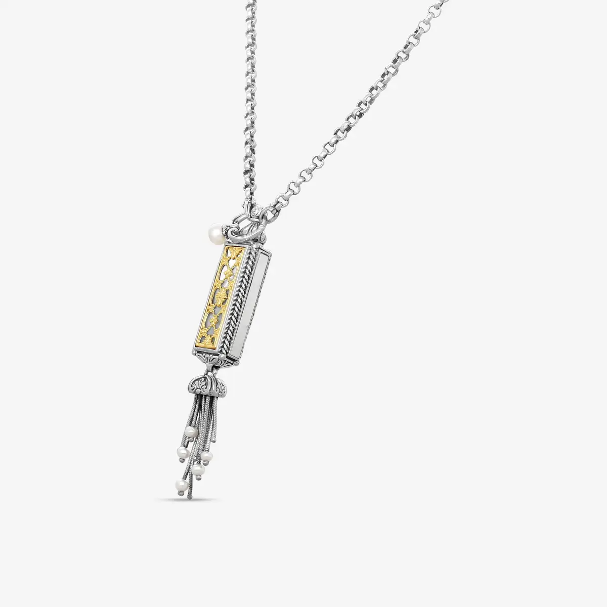 Konstantino Konstantino Hestia 18K Yellow Gold & Sterling Silver MOP Pendant Necklace KOMK4732-280-28 by The Solist | Thumbnail 2 Konstantino Konstantino Hestia 18K Yellow Gold & Sterling Silver MOP Pendant Necklace KOMK4732-280-28 by The Solist | Thumbnail 2