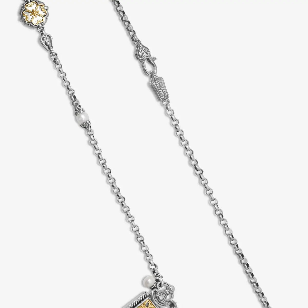 Konstantino Konstantino Hestia 18K Yellow Gold & Sterling Silver MOP Pendant Necklace KOMK4732-280-28 by The Solist | Thumbnail 3 Konstantino Konstantino Hestia 18K Yellow Gold & Sterling Silver MOP Pendant Necklace KOMK4732-280-28 by The Solist | Thumbnail 3