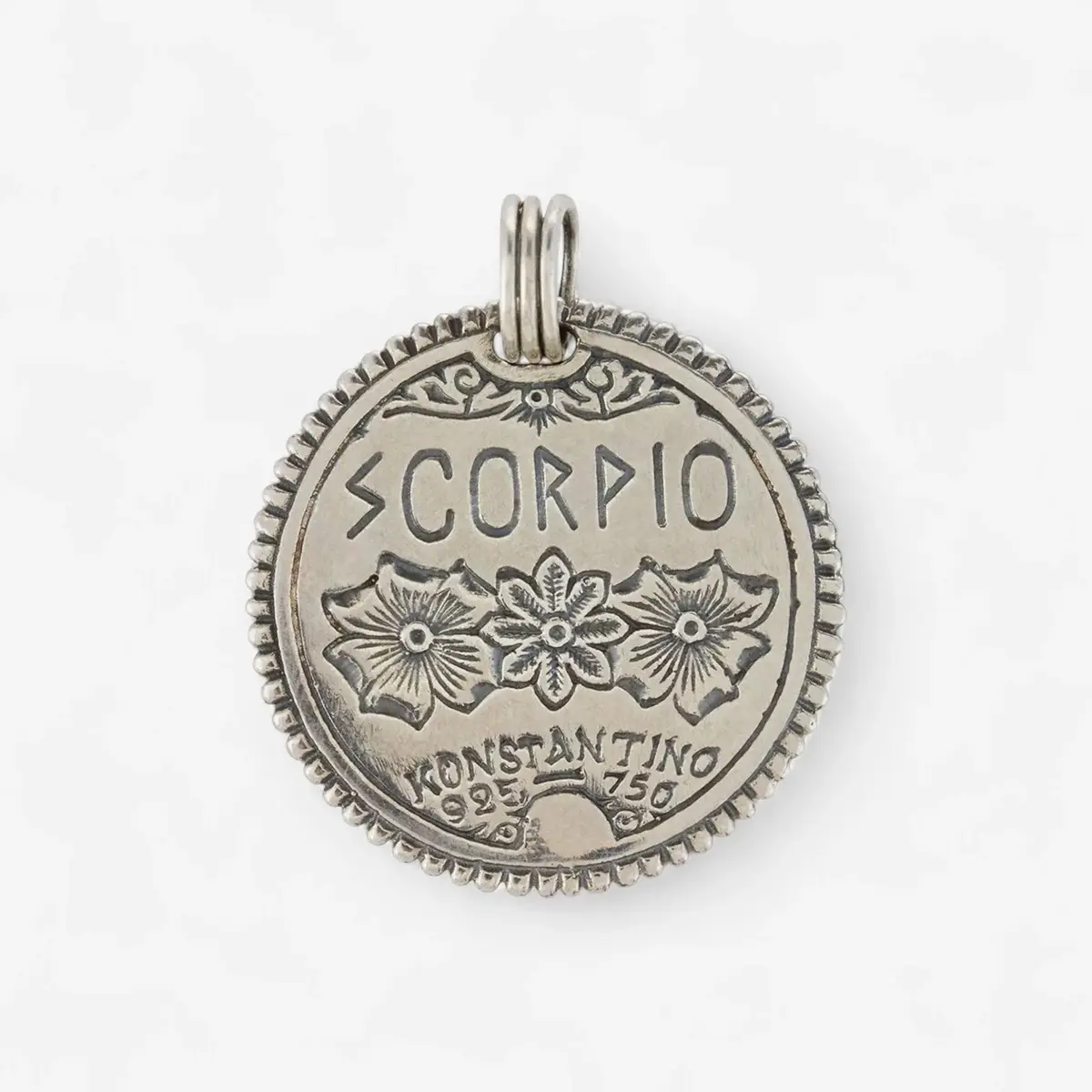 Konstantino Konstantino Zodiac Scorpio Sterling Silver & 18K Yellow Gold Diamond Carved Pendant by The Solist | Thumbnail 4 Konstantino Konstantino Zodiac Scorpio Sterling Silver & 18K Yellow Gold Diamond Carved Pendant by The Solist | Thumbnail 4