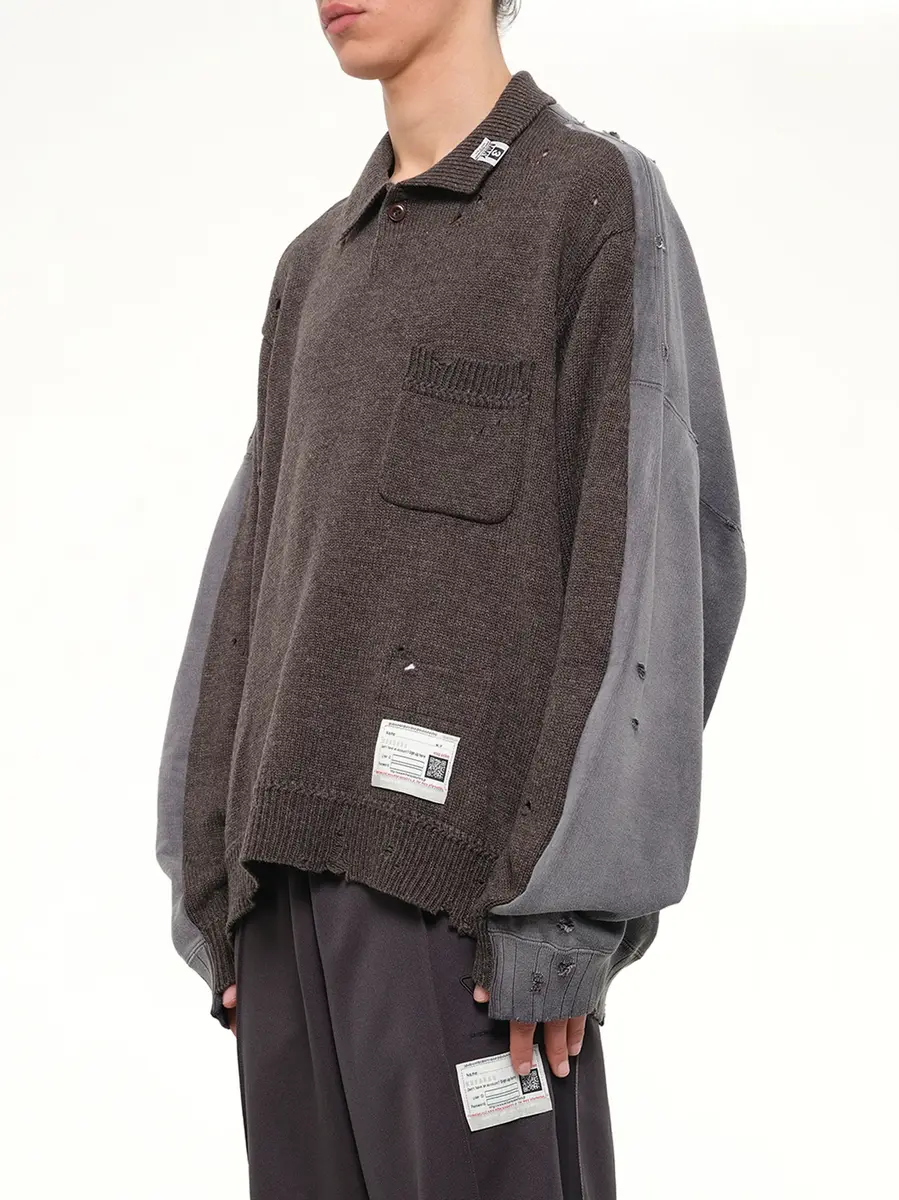 Maison MIHARA YASUHIRO Sweat Combined Knit Sweater | Thumbnail 3