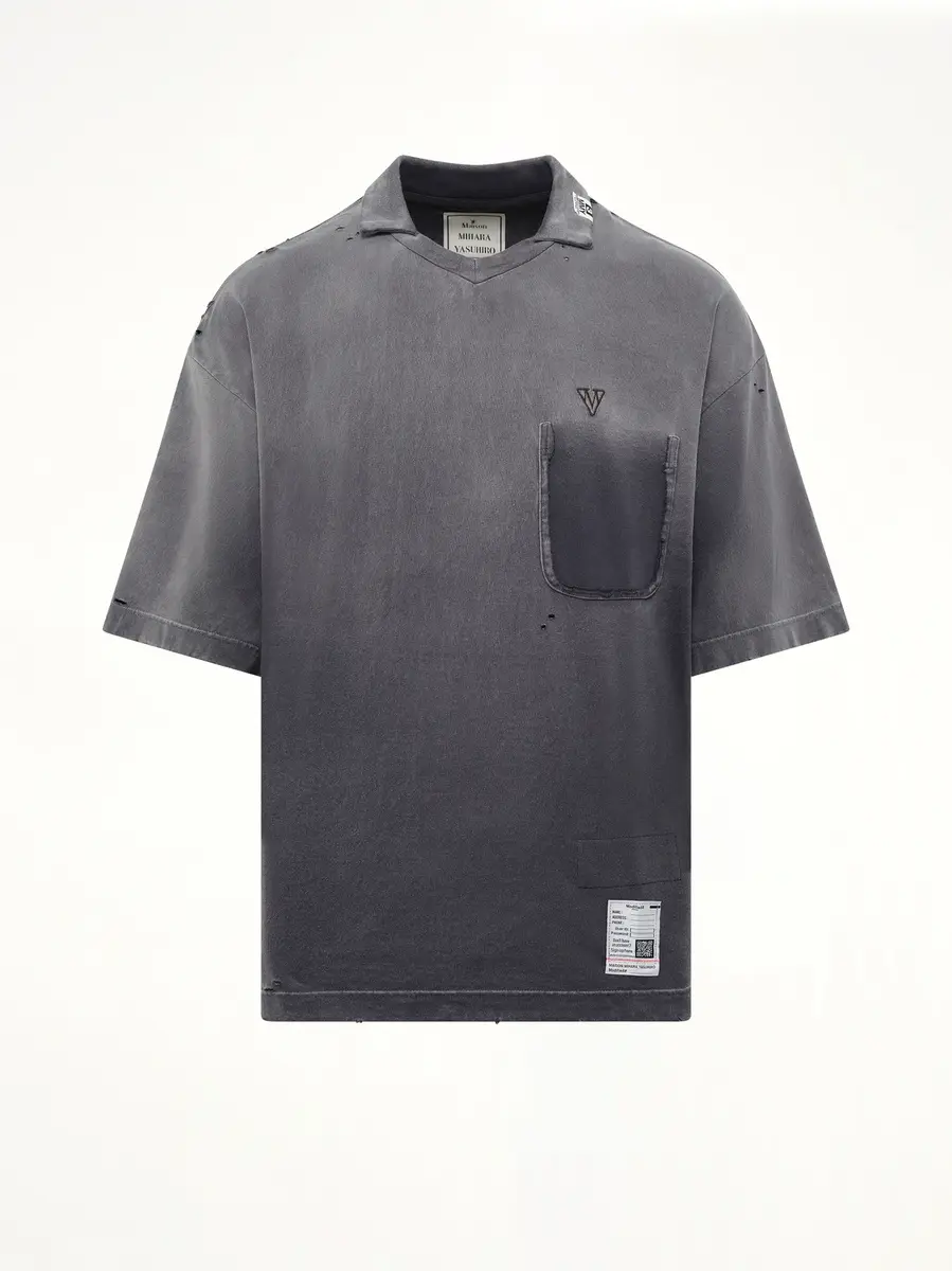 Maison MIHARA YASUHIRO Sun Faded Collared T-shirt | Thumbnail 2