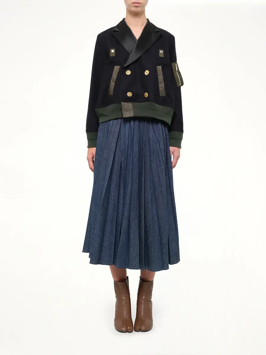 Sacai Wool Flannel x Nylon Twill Jacket | Thumbnail 7 Sacai Wool Flannel x Nylon Twill Jacket | Thumbnail 7