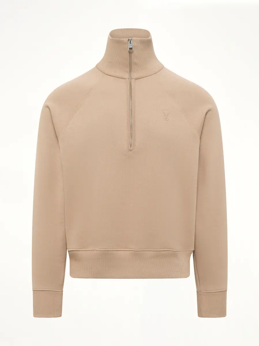 AMI PARIS Embossed Ami De Coeur Zipped Sweatshirt | Thumbnail 2 AMI PARIS Embossed Ami De Coeur Zipped Sweatshirt | Thumbnail 2