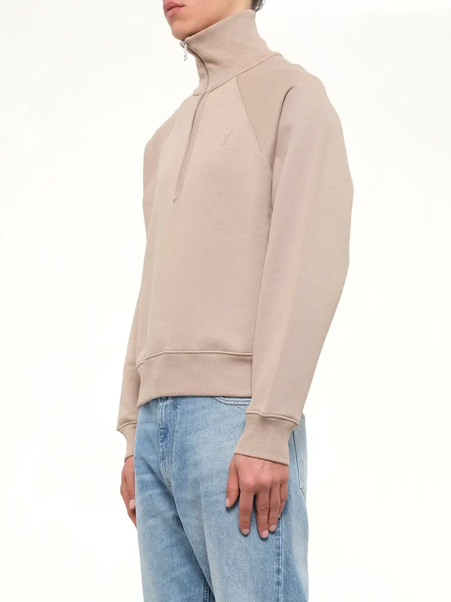 AMI PARIS Embossed Ami De Coeur Zipped Sweatshirt | Thumbnail 3 AMI PARIS Embossed Ami De Coeur Zipped Sweatshirt | Thumbnail 3