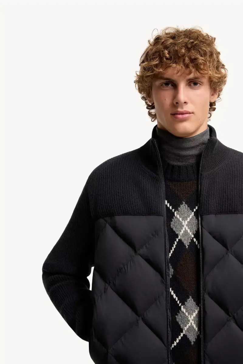 Moncler Wool-cashmere Down Cardigan | Thumbnail 7