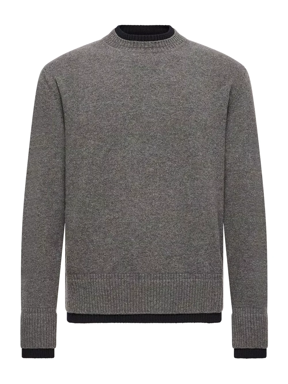 Moncler Leather Logo Wool & Cashmere Blend Sweater