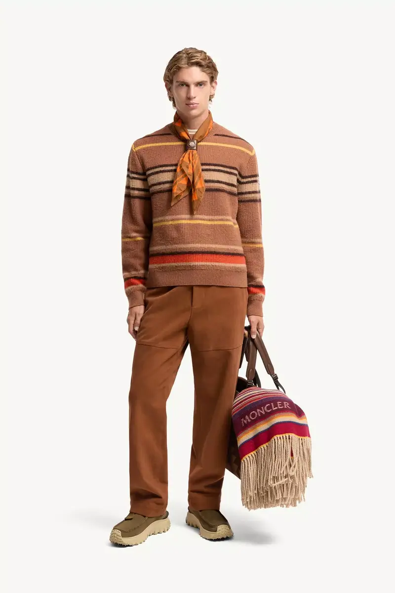 Moncler Striped Wool Sweater | Thumbnail 3 Moncler Striped Wool Sweater | Thumbnail 3