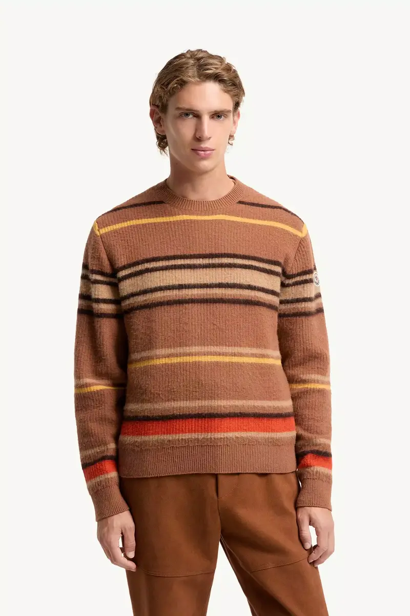 Moncler Striped Wool Sweater | Thumbnail 5 Moncler Striped Wool Sweater | Thumbnail 5