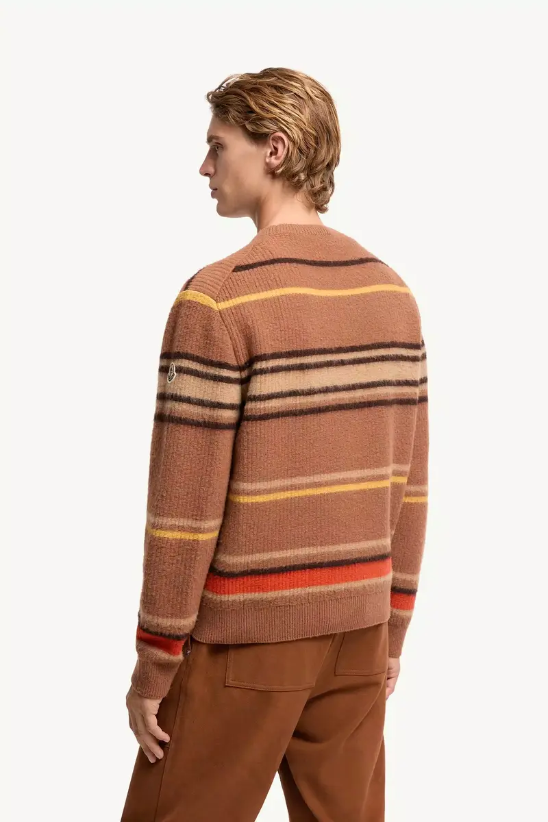 Moncler Striped Wool Sweater | Thumbnail 6 Moncler Striped Wool Sweater | Thumbnail 6