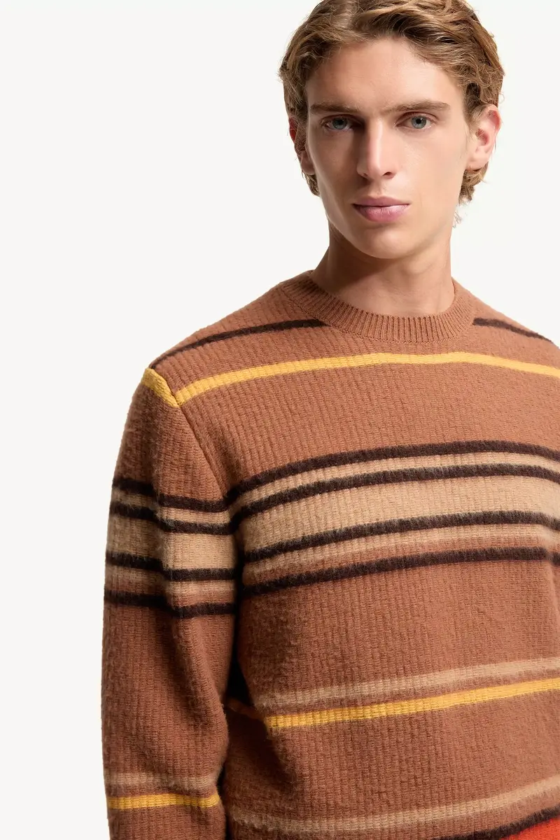 Moncler Striped Wool Sweater | Thumbnail 7 Moncler Striped Wool Sweater | Thumbnail 7