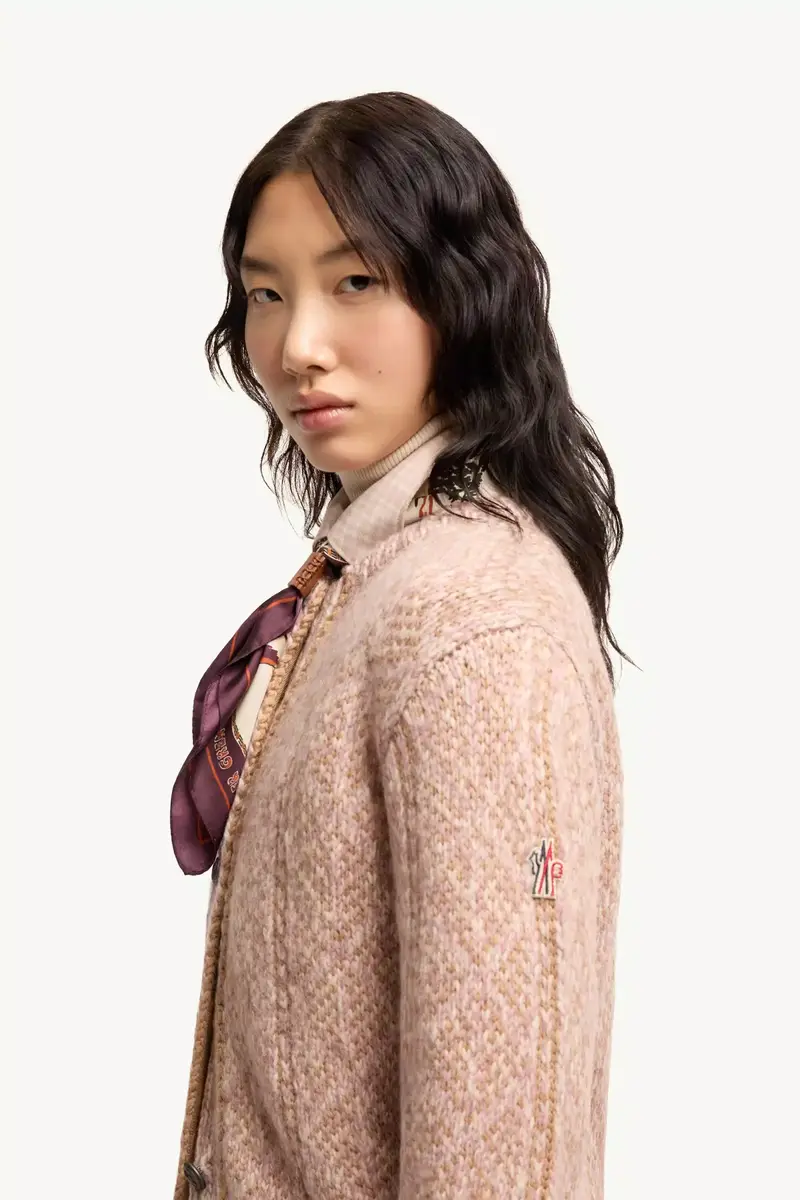 Moncler Grenoble Argyle Jacquard Alpaca & Wool Blend Cardigan | Thumbnail 4