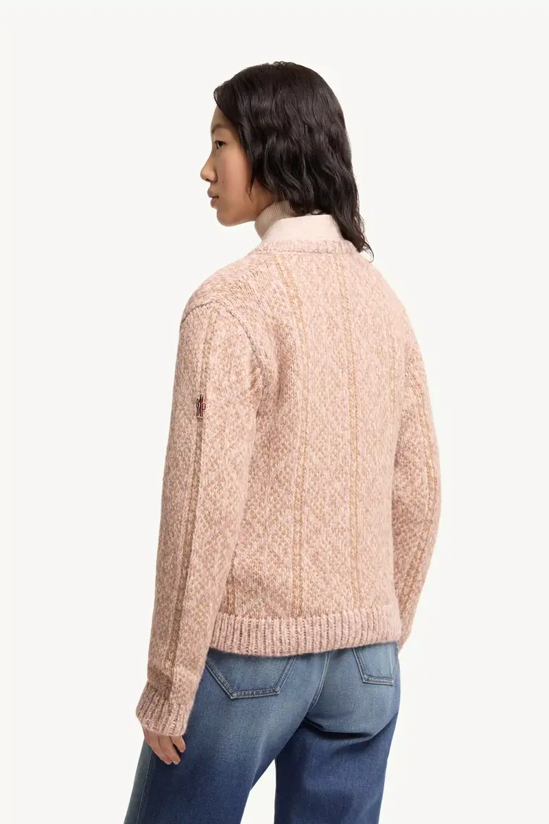 Moncler Grenoble Argyle Jacquard Alpaca & Wool Blend Cardigan | Thumbnail 6