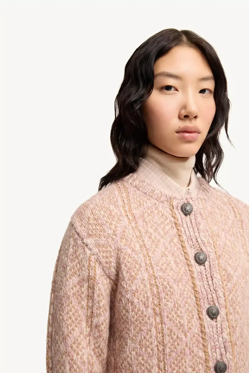 Moncler Grenoble Argyle Jacquard Alpaca & Wool Blend Cardigan | Thumbnail 7