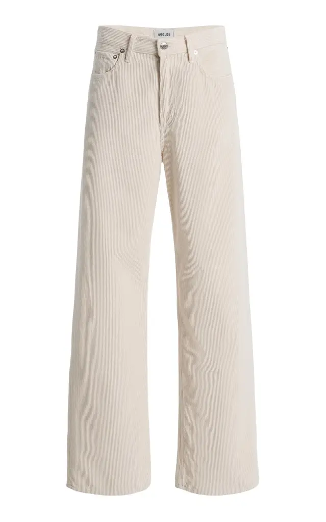 Ren Corduroy High-Rise Wide-Leg Jeans Ren Corduroy High-Rise Wide-Leg Jeans