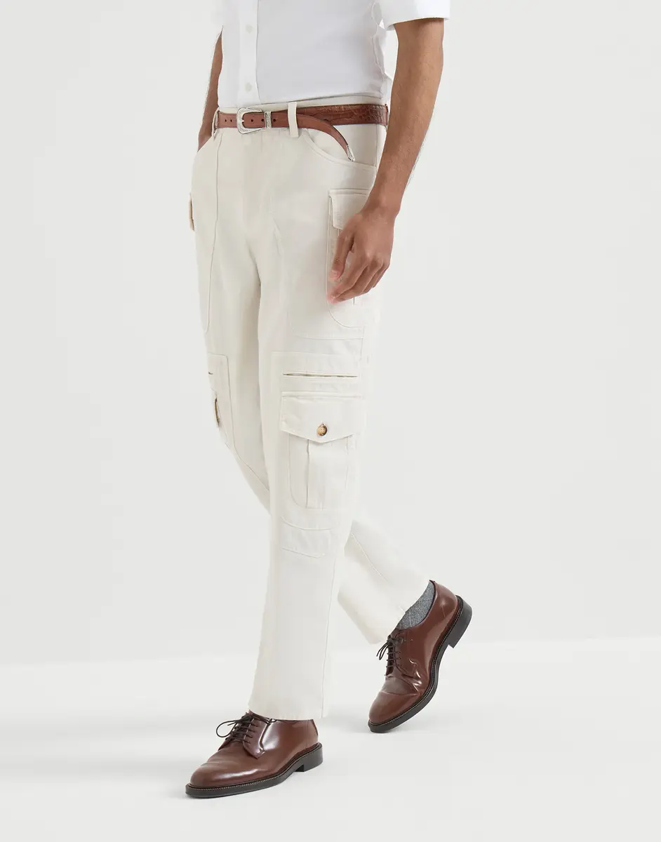 Brunello Cucinelli Cotton gabardine trousers | Thumbnail 2 Brunello Cucinelli Cotton gabardine trousers | Thumbnail 2