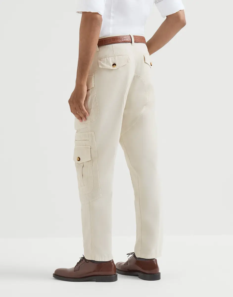Brunello Cucinelli Cotton gabardine trousers | Thumbnail 3 Brunello Cucinelli Cotton gabardine trousers | Thumbnail 3