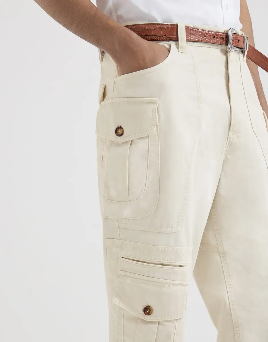 Brunello Cucinelli Cotton gabardine trousers | Thumbnail 4 Brunello Cucinelli Cotton gabardine trousers | Thumbnail 4