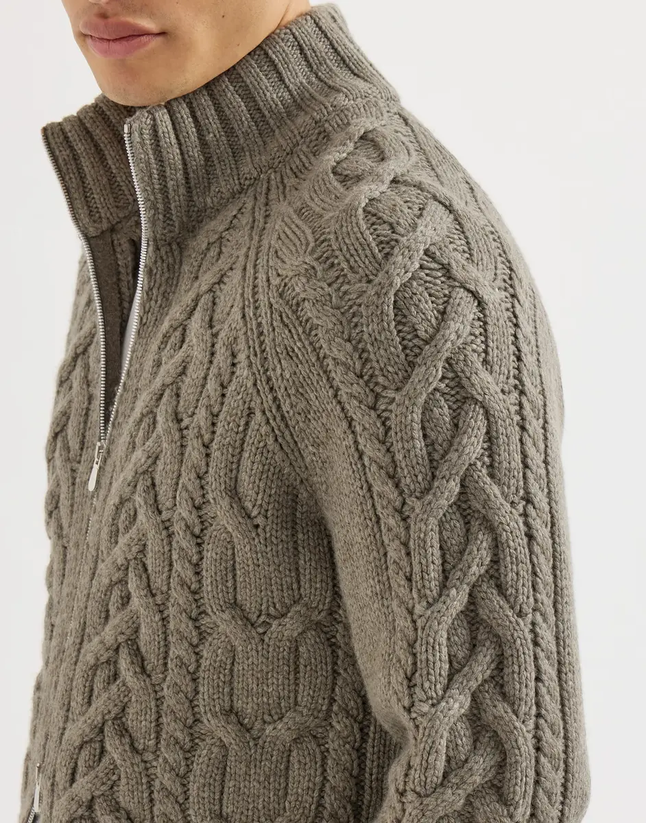 Brunello Cucinelli Cashmere cardigan with zipper | Thumbnail 4 Brunello Cucinelli Cashmere cardigan with zipper | Thumbnail 4