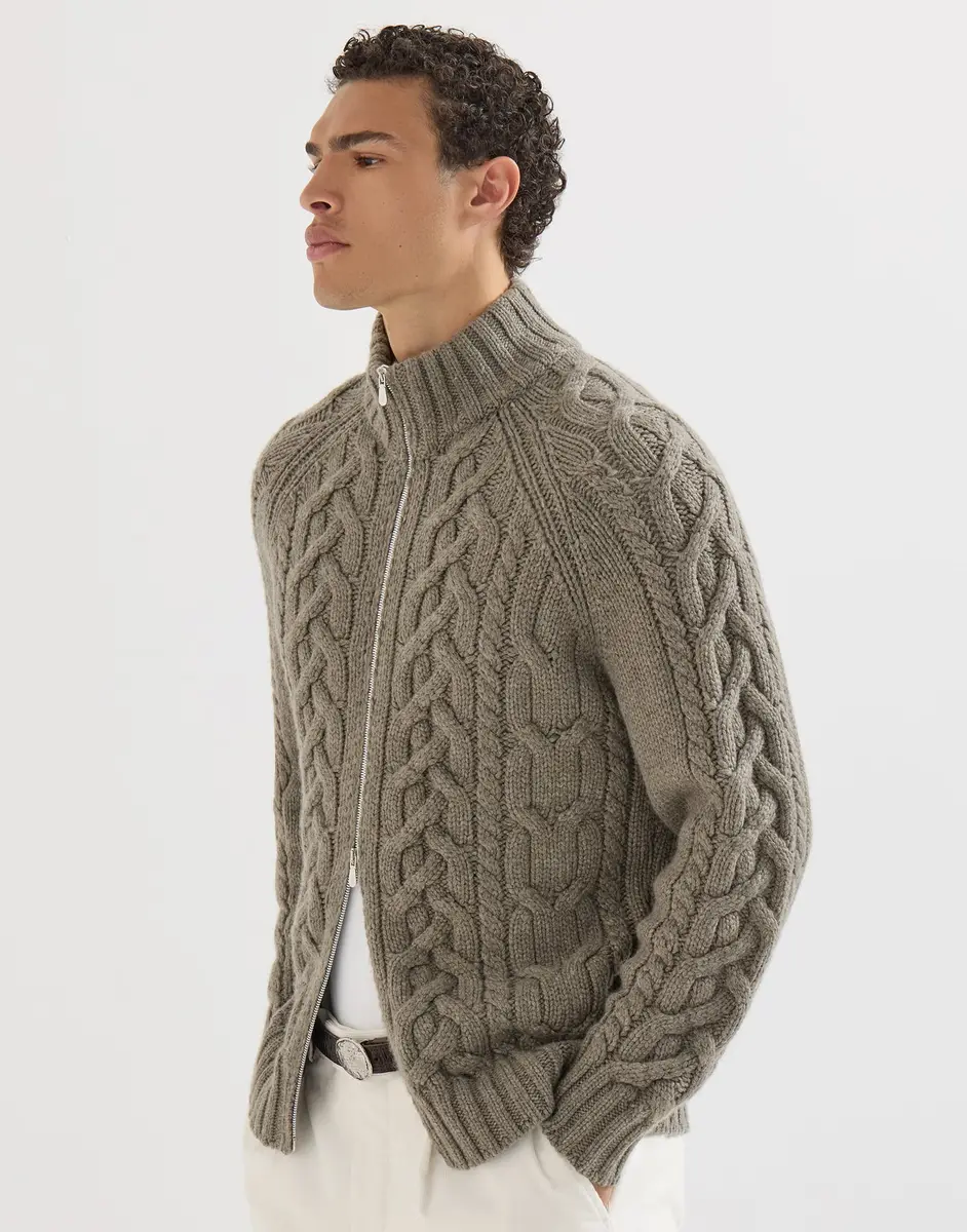 Brunello Cucinelli Cashmere cardigan with zipper | Thumbnail 5 Brunello Cucinelli Cashmere cardigan with zipper | Thumbnail 5