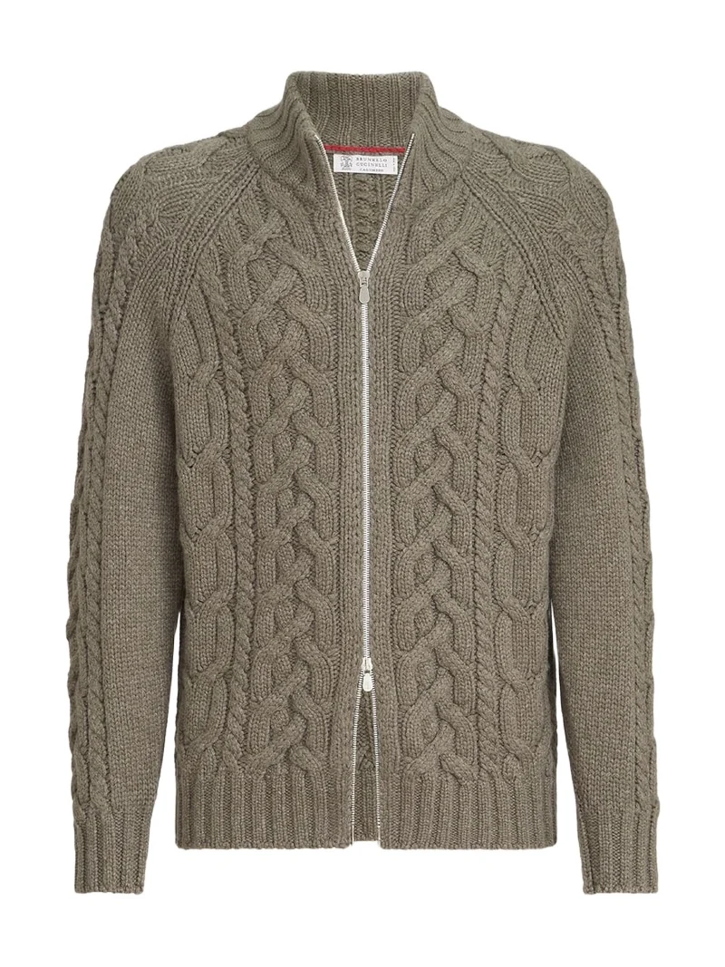 Brunello Cucinelli Cashmere cardigan with zipper