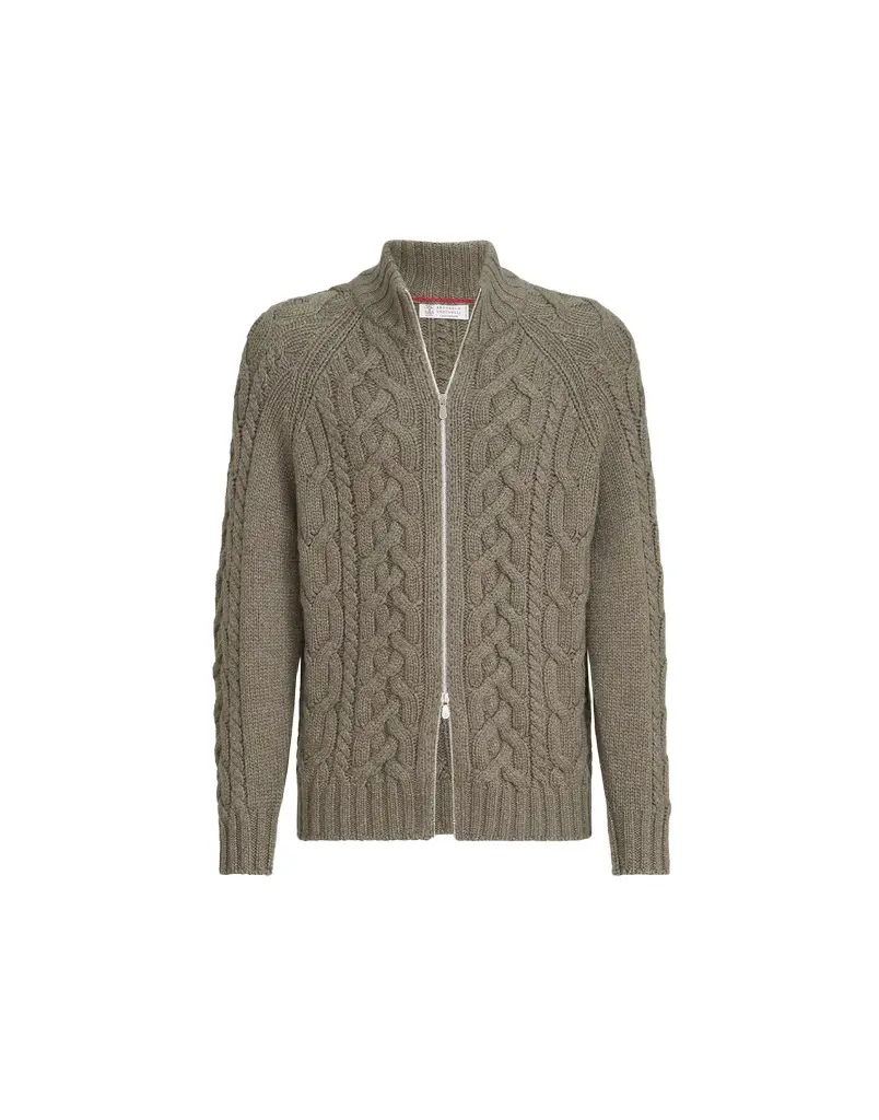 Brunello Cucinelli Cashmere cardigan with zipper