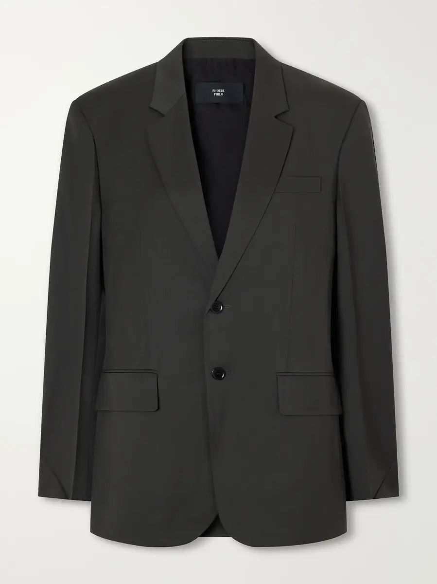 Phoebe Philo Wool and mohair-blend twill blazer | Thumbnail 2 Phoebe Philo Wool and mohair-blend twill blazer | Thumbnail 2