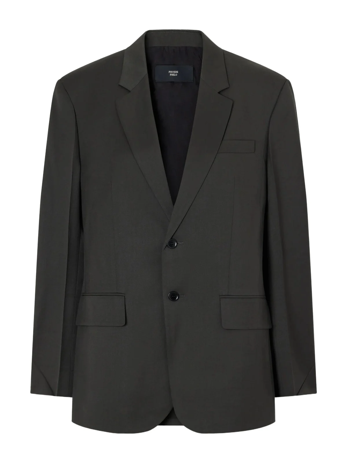 Wool and mohair-blend twill blazer