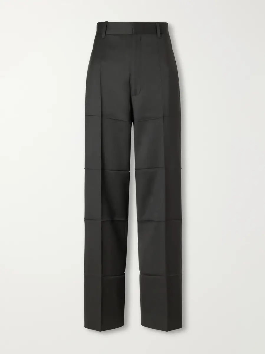 Phoebe Philo Wool and mohair-blend gabardine straight-leg pants | Thumbnail 2 Phoebe Philo Wool and mohair-blend gabardine straight-leg pants | Thumbnail 2