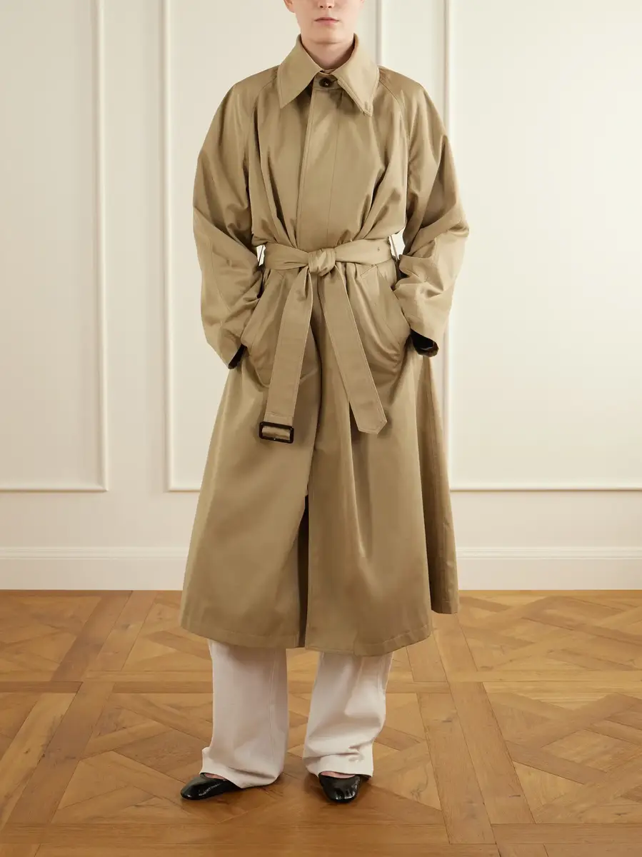 Phoebe Philo Belted cotton and silk-blend twill coat | Thumbnail 2