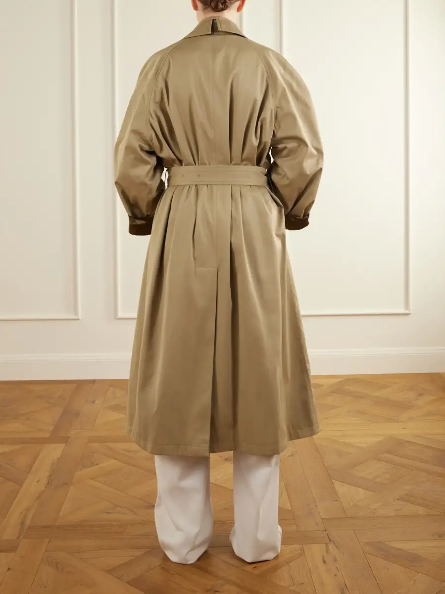Phoebe Philo Belted cotton and silk-blend twill coat | Thumbnail 3