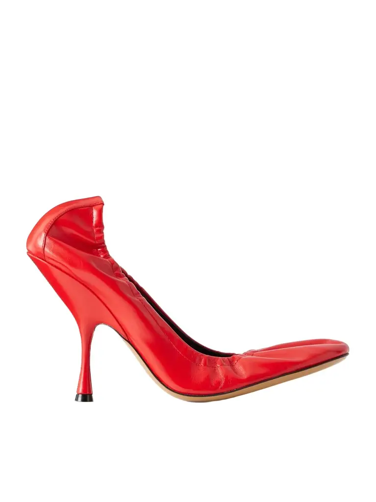 Pucker 100 leather pumps