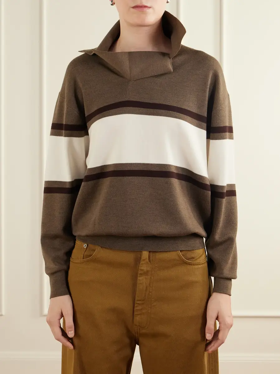 Phoebe Philo Striped wool polo sweater | Thumbnail 2 Phoebe Philo Striped wool polo sweater | Thumbnail 2