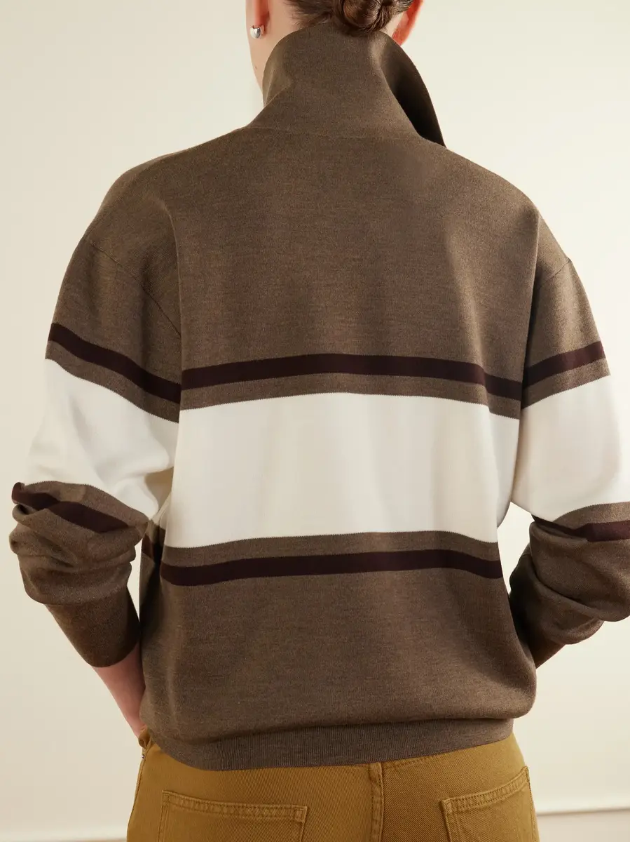 Phoebe Philo Striped wool polo sweater | Thumbnail 3 Phoebe Philo Striped wool polo sweater | Thumbnail 3