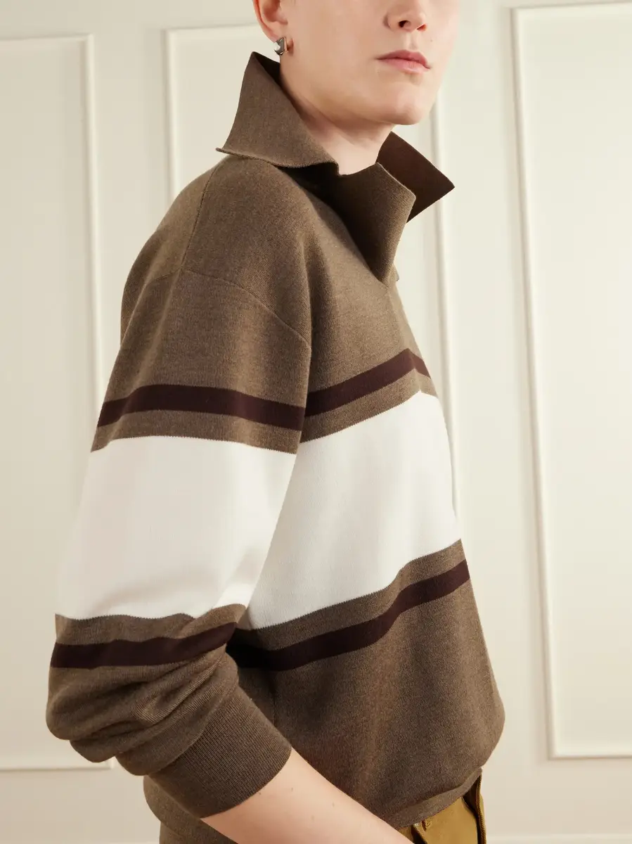 Phoebe Philo Striped wool polo sweater | Thumbnail 4 Phoebe Philo Striped wool polo sweater | Thumbnail 4