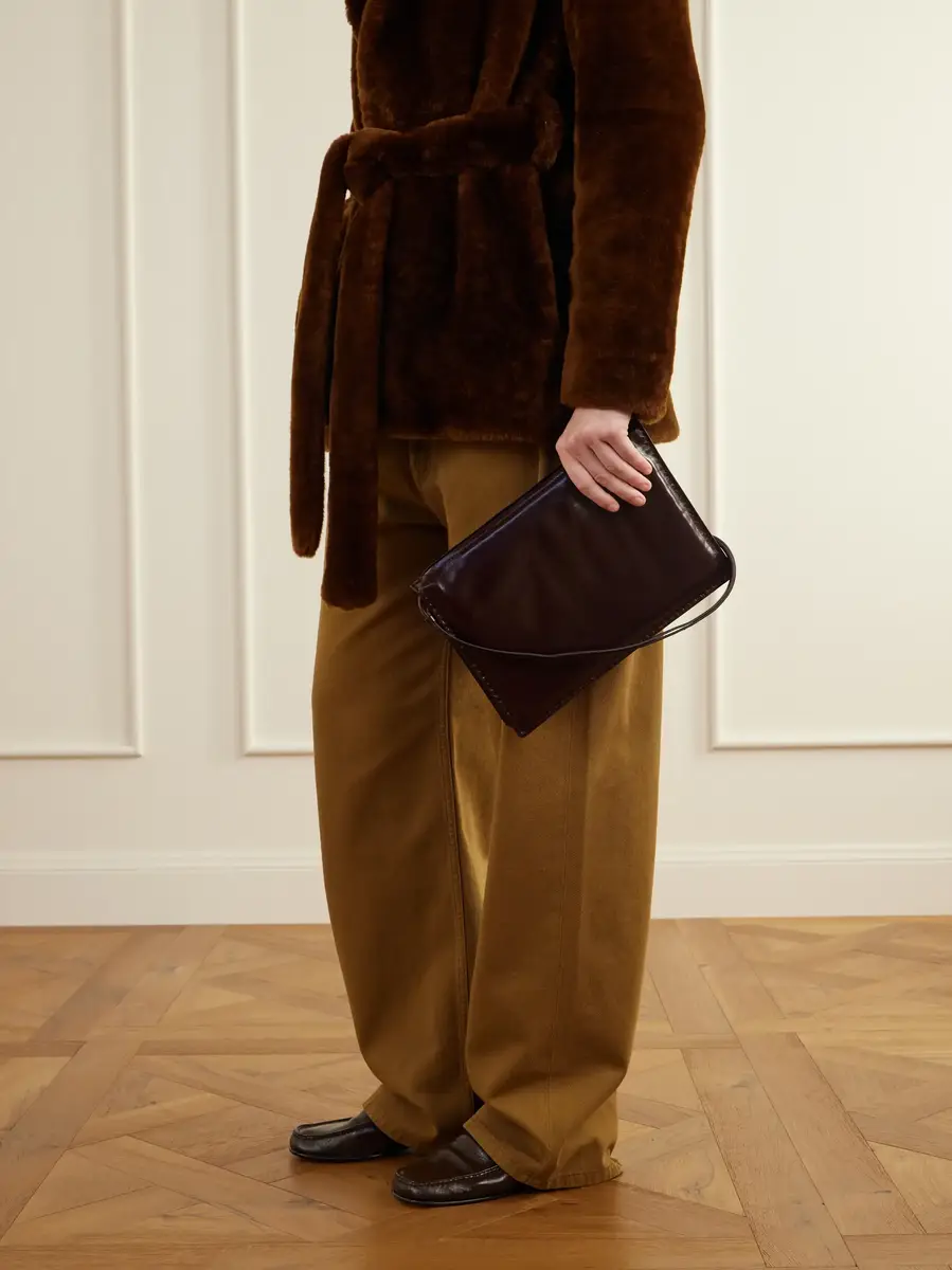 Phoebe Philo Glove leather shoulder bag - burgundy - One Size | Thumbnail 2 Phoebe Philo Glove leather shoulder bag - burgundy - One Size | Thumbnail 2