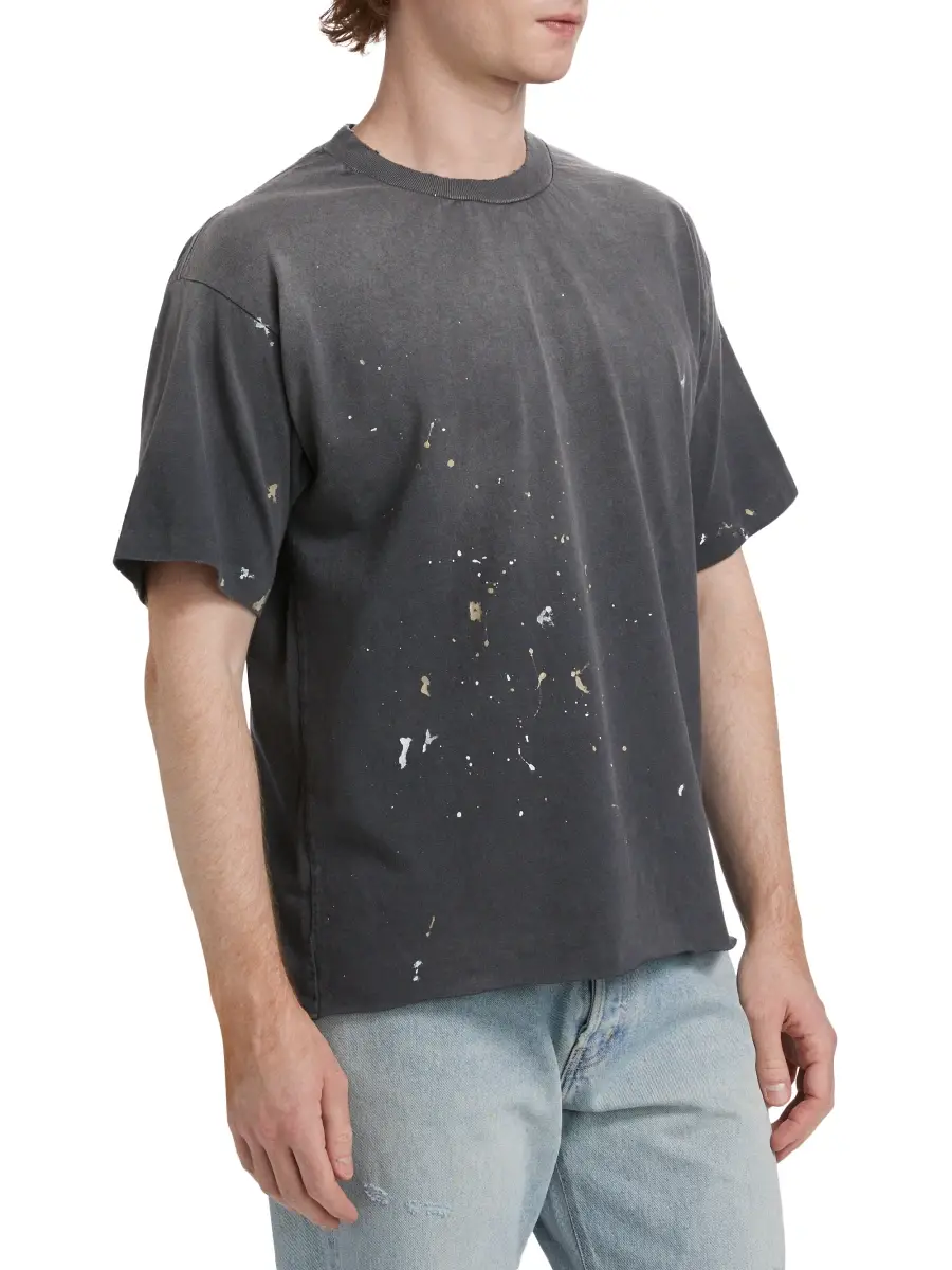 John Elliott Men Odeon Splatter Cotton T-Shirt | Thumbnail 4