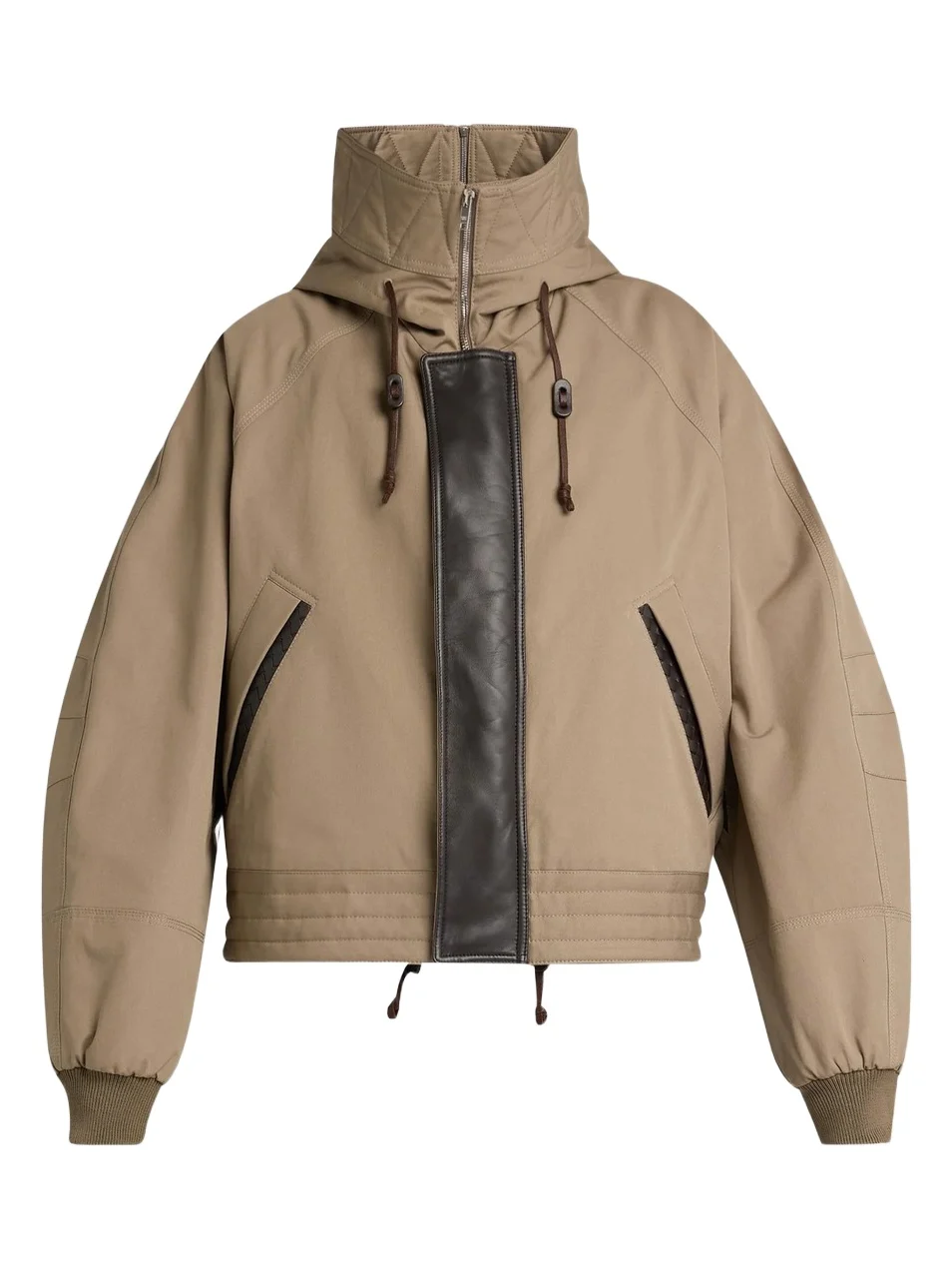 Bottega Veneta Men's Cotton Canvas & Leather Padded Jacket