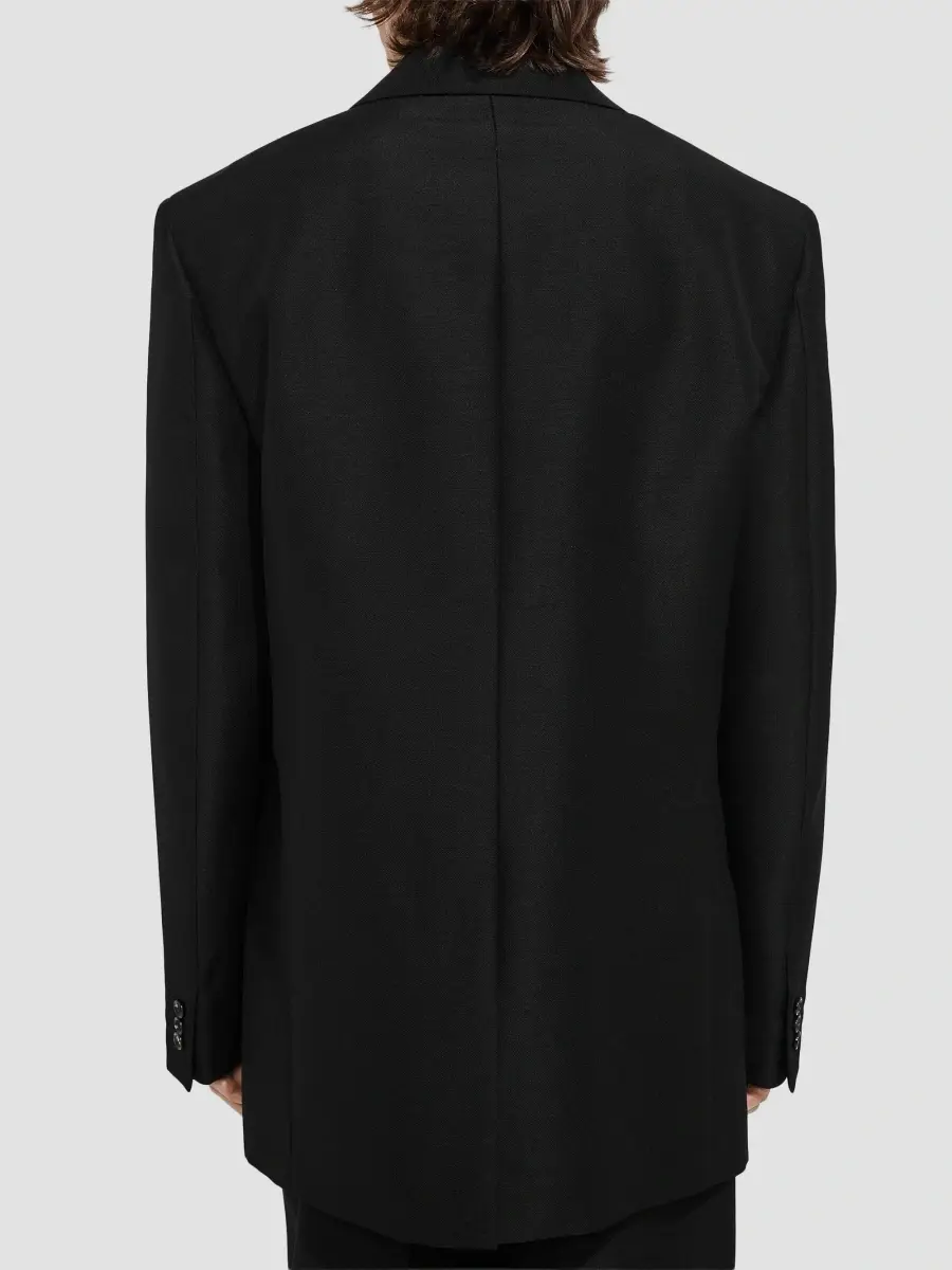 Bottega Veneta Men's Intrecciato-Lapel Mohair-Wool Jacket | Thumbnail 4 Bottega Veneta Men's Intrecciato-Lapel Mohair-Wool Jacket | Thumbnail 4