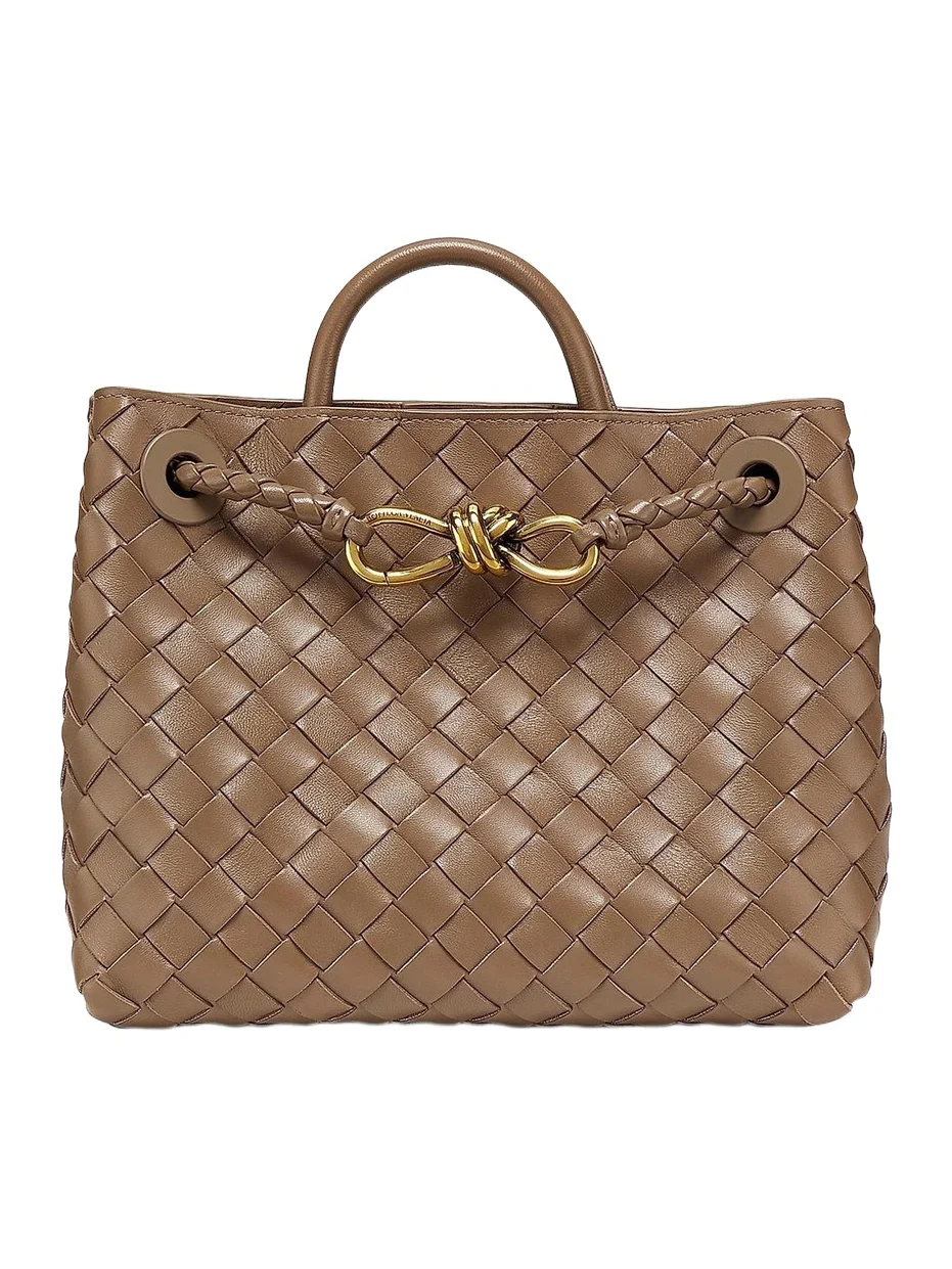 Bottega Veneta Women's Andiamo Small Intrecciato-Leather Top-Handle Bag